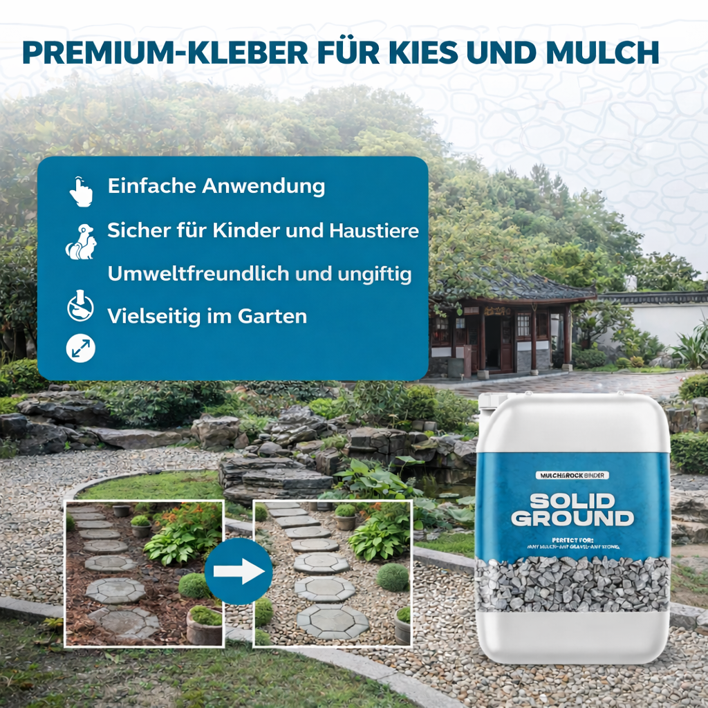 SOLID GROUND – Kleber für Kies und Steine im Garten und auf Terrassen